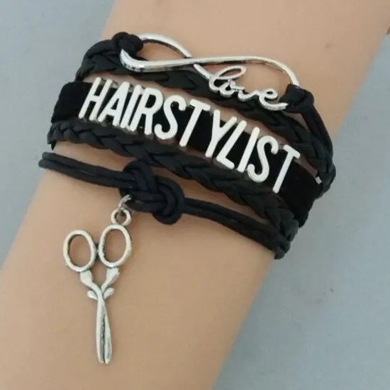 Модный стильный браслет для волос с очаровательным сердечком hairstylist парикмахера