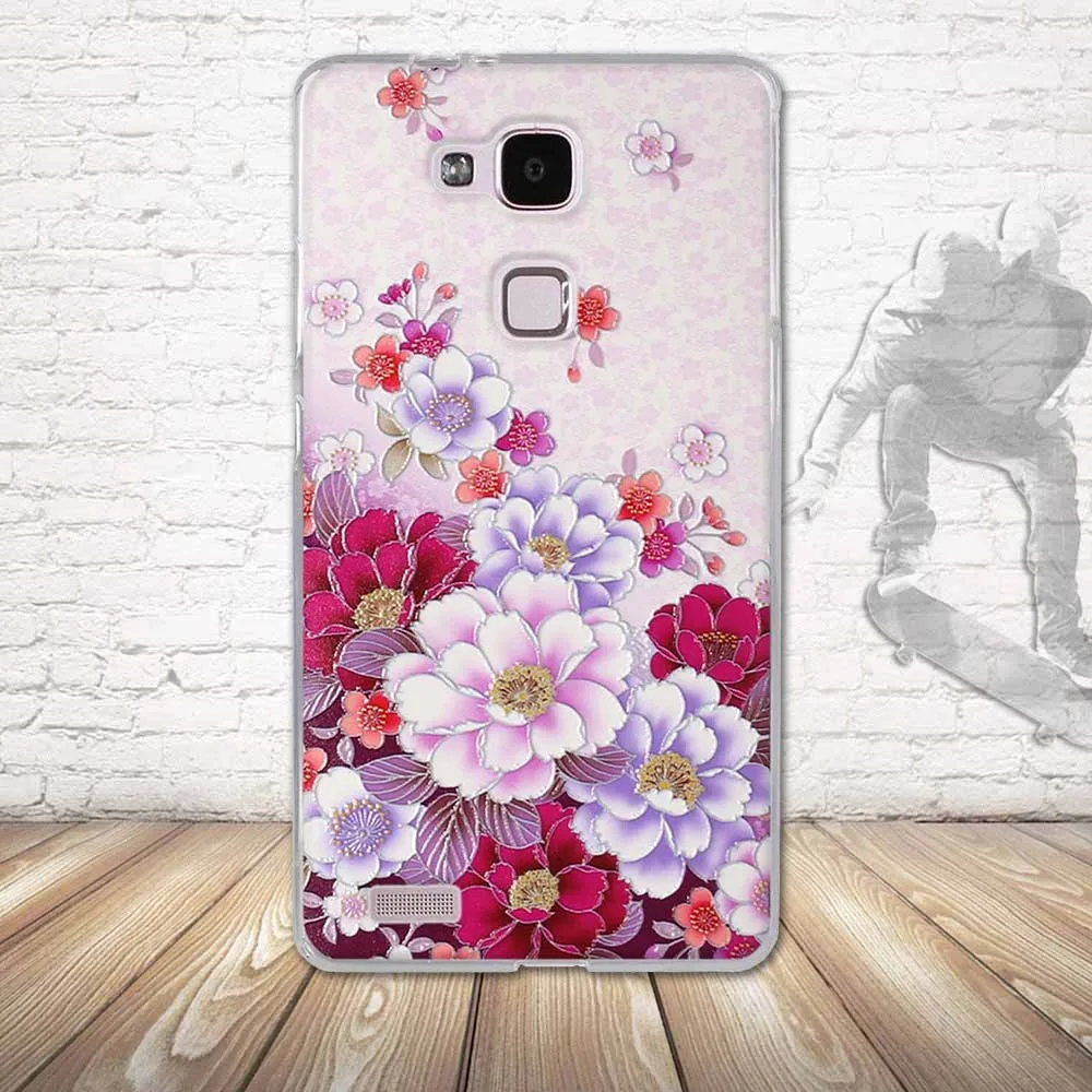 Чехол для телефона Huawei Mate 7 мягкий силиконовый чехол из ТПУ Ascend Mate7 защитный с