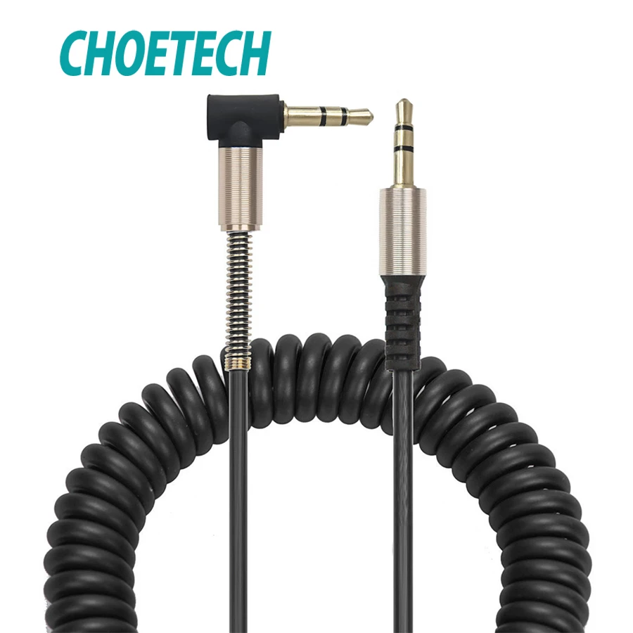 CHOETECH AUX весенний локтевой кабель Jack 3 5 мм штекер аудио Aux динамик для samsung S10 JBL