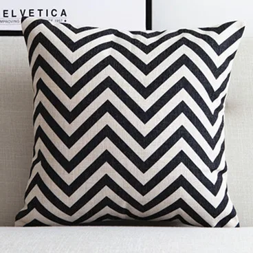 Nordic черный белый цвет геометрический чехол для подушки в скандинавском стиле