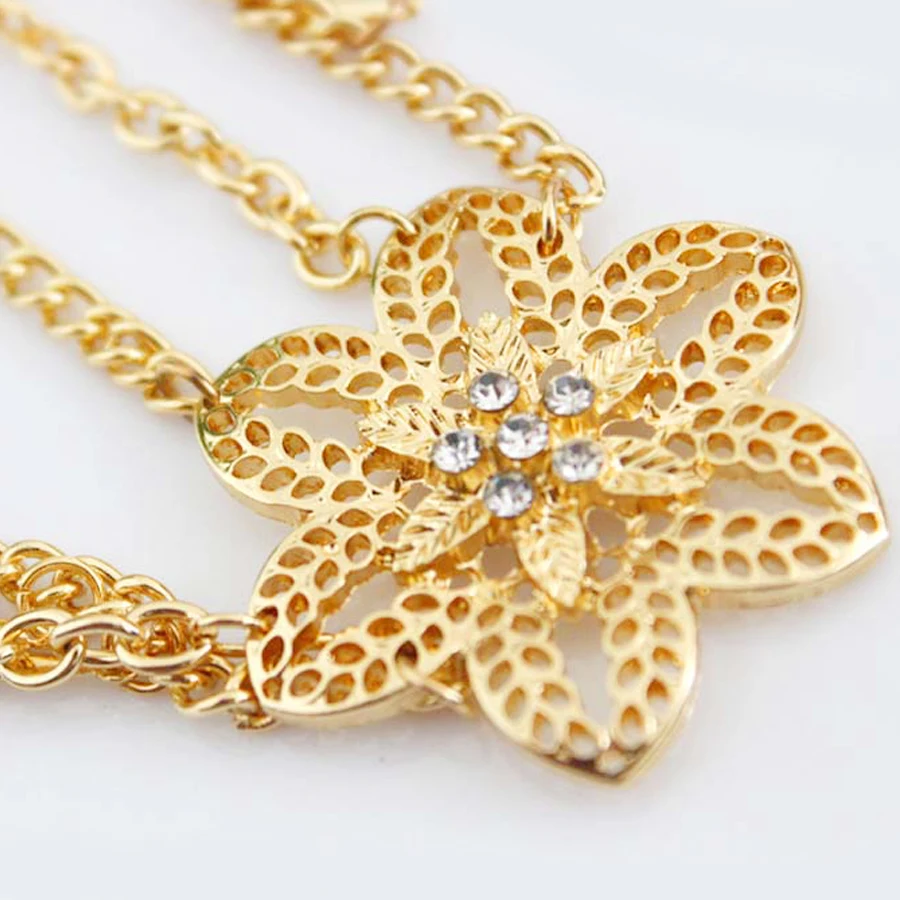 Украшения стразы для волос с бахромой и цветами листьями