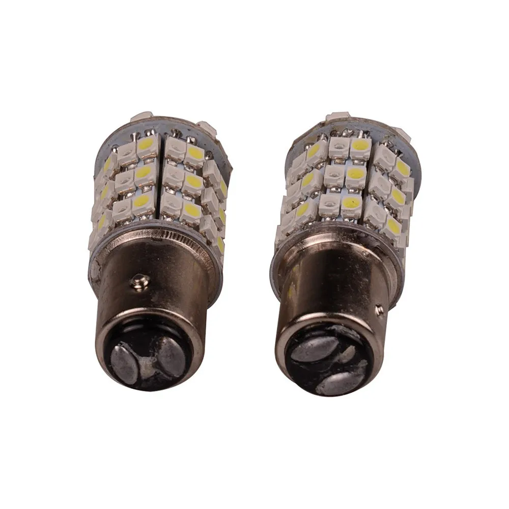 1157 60SMD Автомобильная сигнальная лампа белый/янтарный двухцветный переключаемый