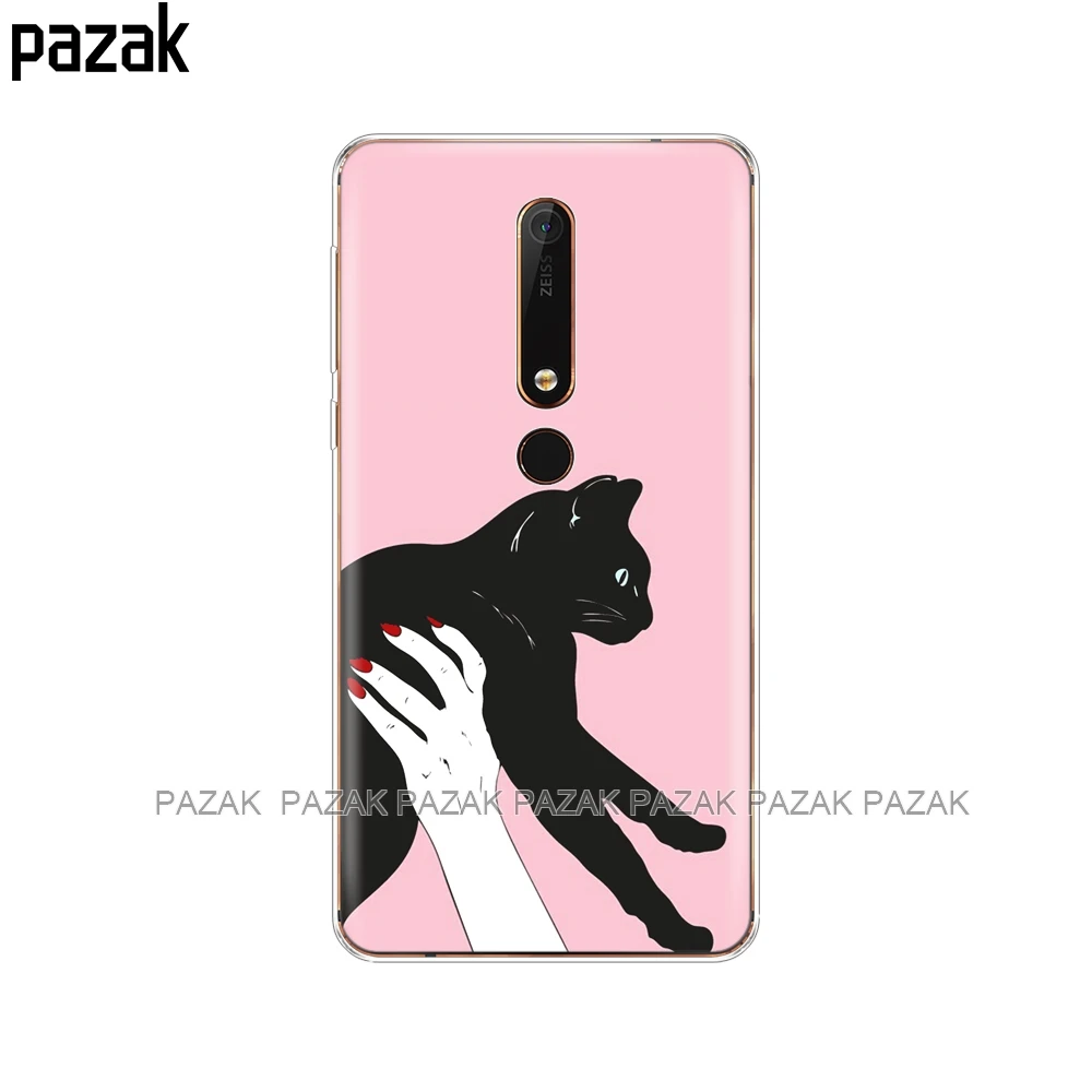 61458 Силиконовый чехол для nokia 6, 6,1, 7 plus, 8, 9, nokia 6, 2018x5x6, чехол, мягкая задняя крышка из ТПУ для телефона, защитный чехол-бампер с рисунком - Цвет: 61458