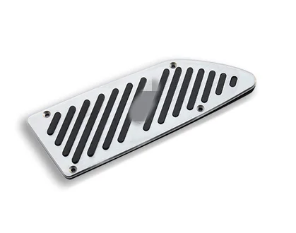silver 1pcs Крышка из алюминиевого сплава, ножной газ/бензин/масло, Тормозная лампа, накладка на педаль, внутреннее украшение для CITROEN Elysee C-Elysee - Цвет: silver 1pcs