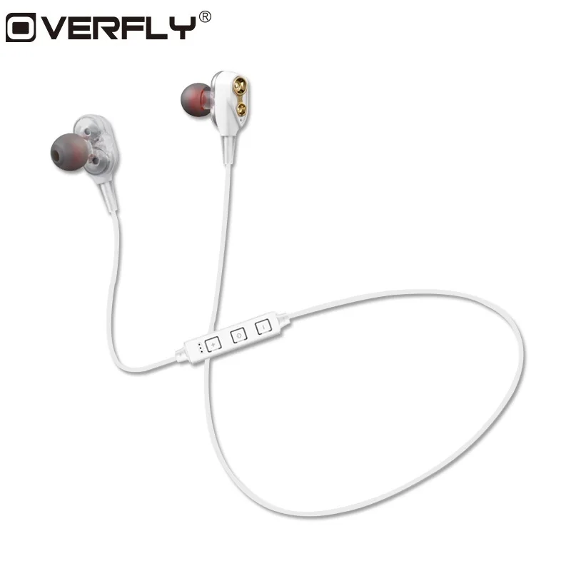 Overfly Bluetooth наушники беспроводной двойной Dynmaic с микрофоном стерео для занятий