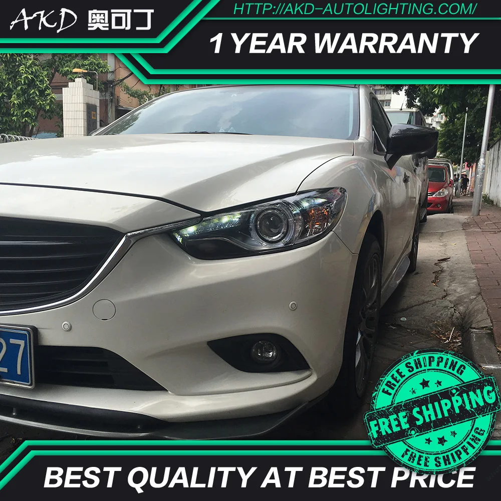 АКД автомобильного тюнинга фара для Mazda 6 Atenza 2013 2016 светодиодные фары DRL