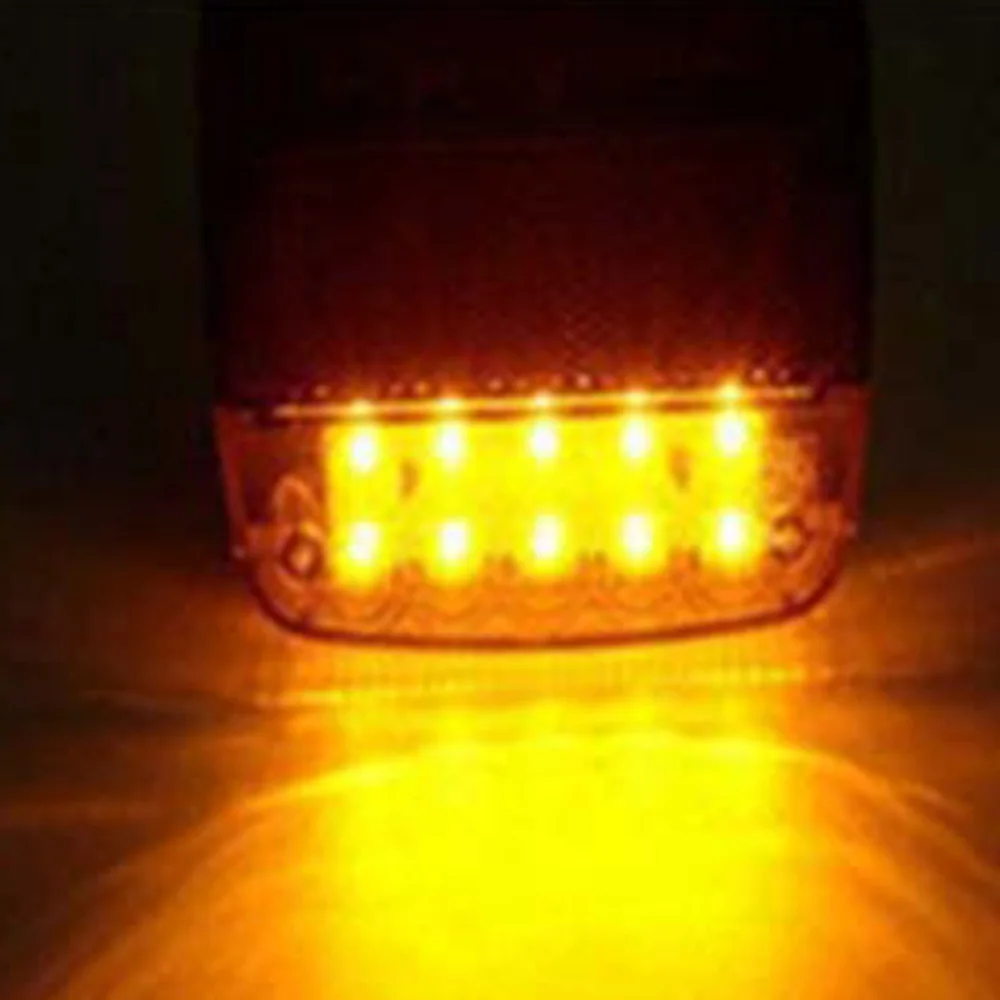 2 шт. 12V 16LED + 4LED лодка прицеп задние стоп сигналы поворота E MARK Водонепроницаемый