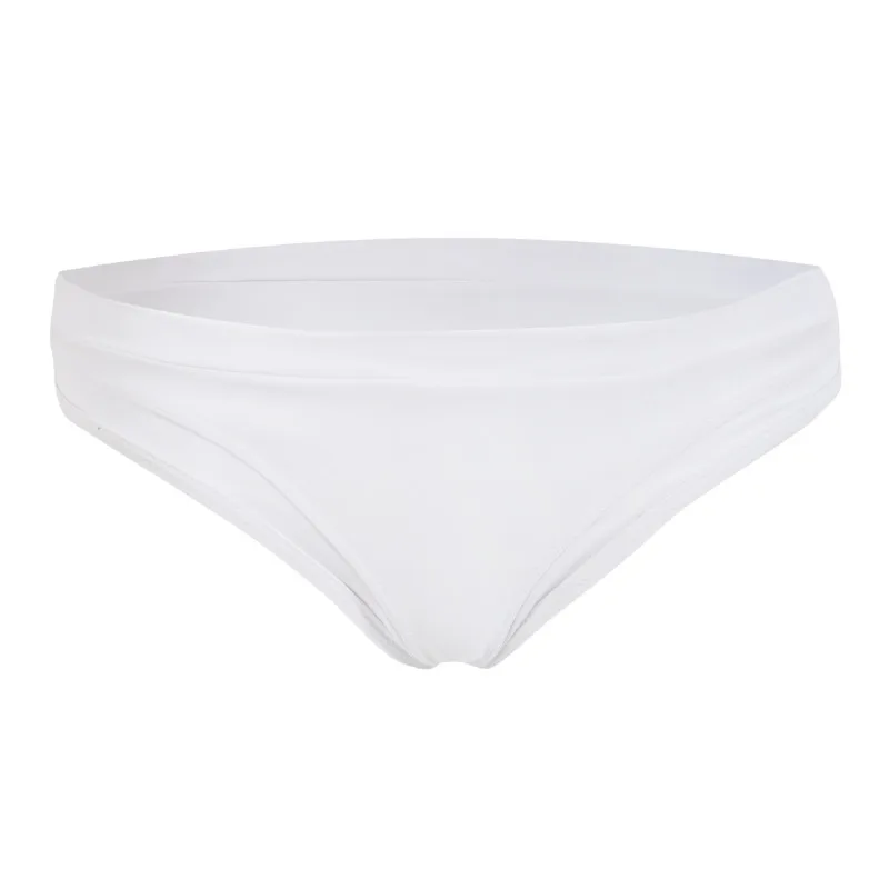 Women Bikini High Waist Swim Panties Solid Color Elasticity Simple Fashion Briefs Beach Summer | Спорт и развлечения