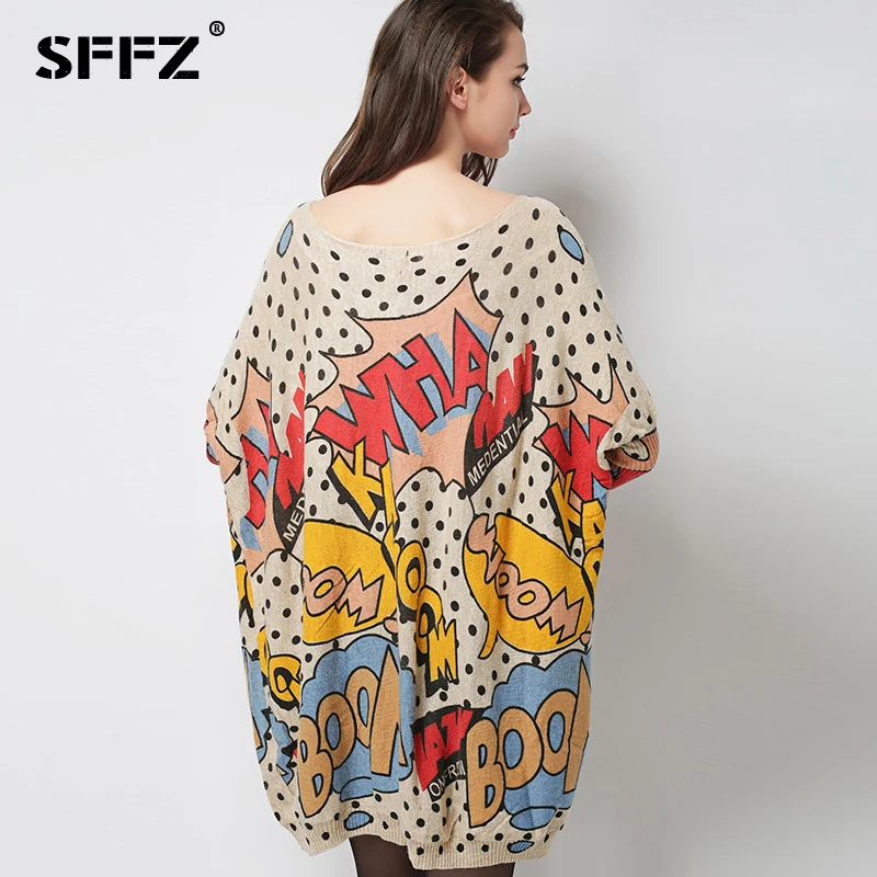 SFFZ Модные женские осенние и весенние шерстяные платья 2021 новые свободные рукава