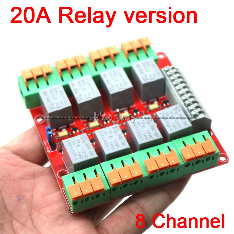 8 каналов 20A релейный модуль управления UNO MEGA2560 R3 Raspberry Pi|relay module|relay module channelmodule