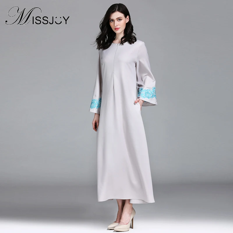 Новинка Abaya Дубай платье MISSJOY кафтан Турецкая и мусульманская одежда
