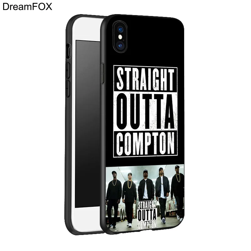 DREAMFOX K216 прямой черный Мягкий ТПУ силиконовый чехол для Apple iPhone 11 Pro XR XS Max X 8 7 6 S Plus 5