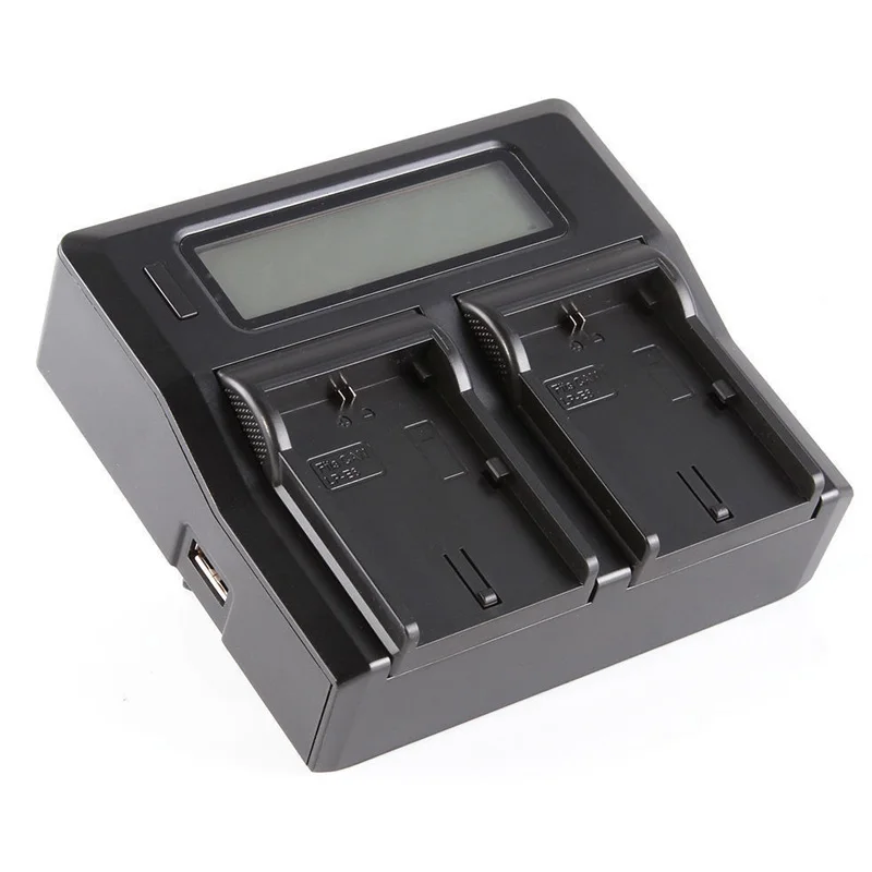 LCD двухканальный USB AC DC зарядное устройство Быстрая зарядка для Canon LP E6 EOS 5D Mark IV III
