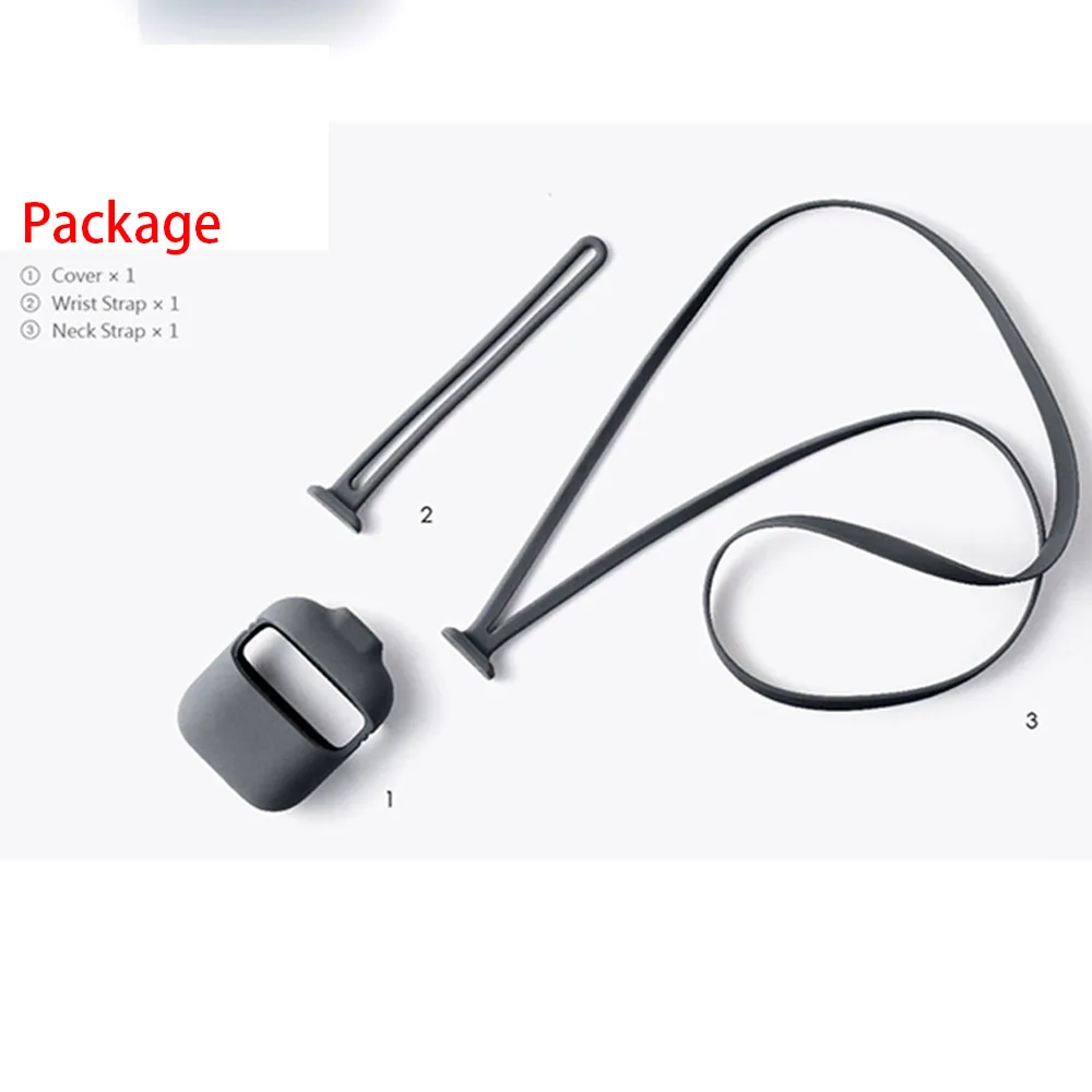 Чехол для AirPods аксессуары ремешки силиконовый чехол Bluetooth наушников Airpods коробка