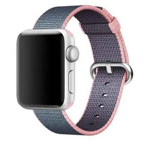 Ремешок для samsung galaxy watch 42 46 active s2 s3 Neo Live Pebble time amazfit 1 2 s pace bip huawei watch GT 2 pro нейлоновый ремешок - Цвет ремешка: bluepink