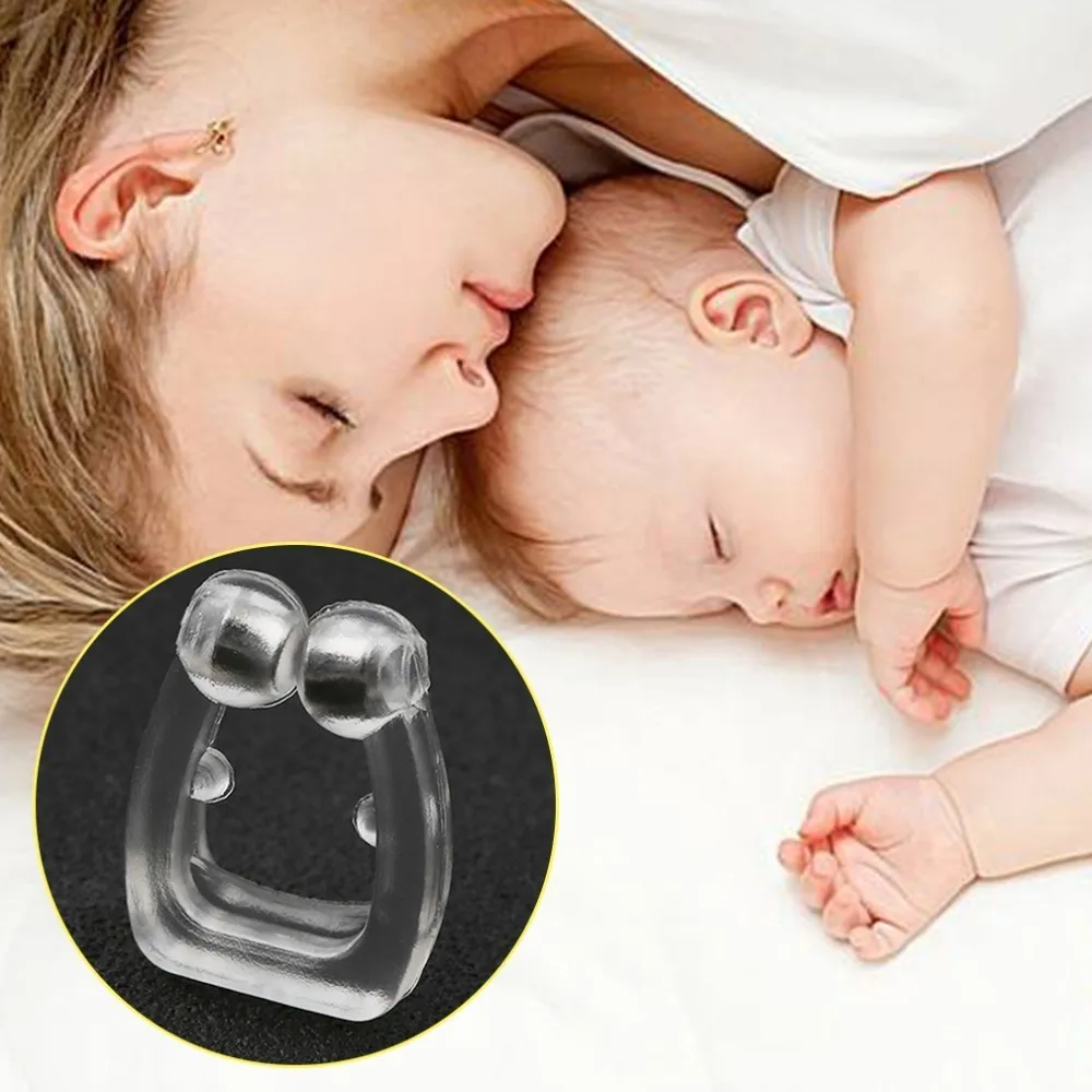 Прозрачный силиконовый зажим для носа антихрап ухода за телом ночной сон анти