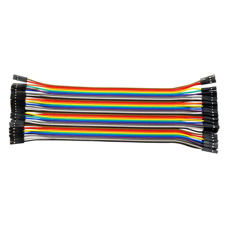Glyino 40Pin 20 см 2 54 мм ряд Мама гнездо (F F) Dupont макетная плата перемычка для Arduino|wire cable