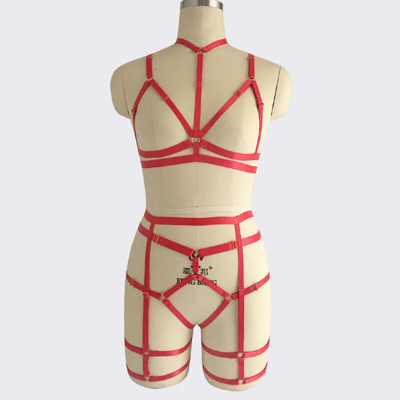 Женское сексуальное женское нижнее белье с бретельками, эротические красные черные трусики с бретельками, пояс для тела, эластичное белье, подарок для медового месяца