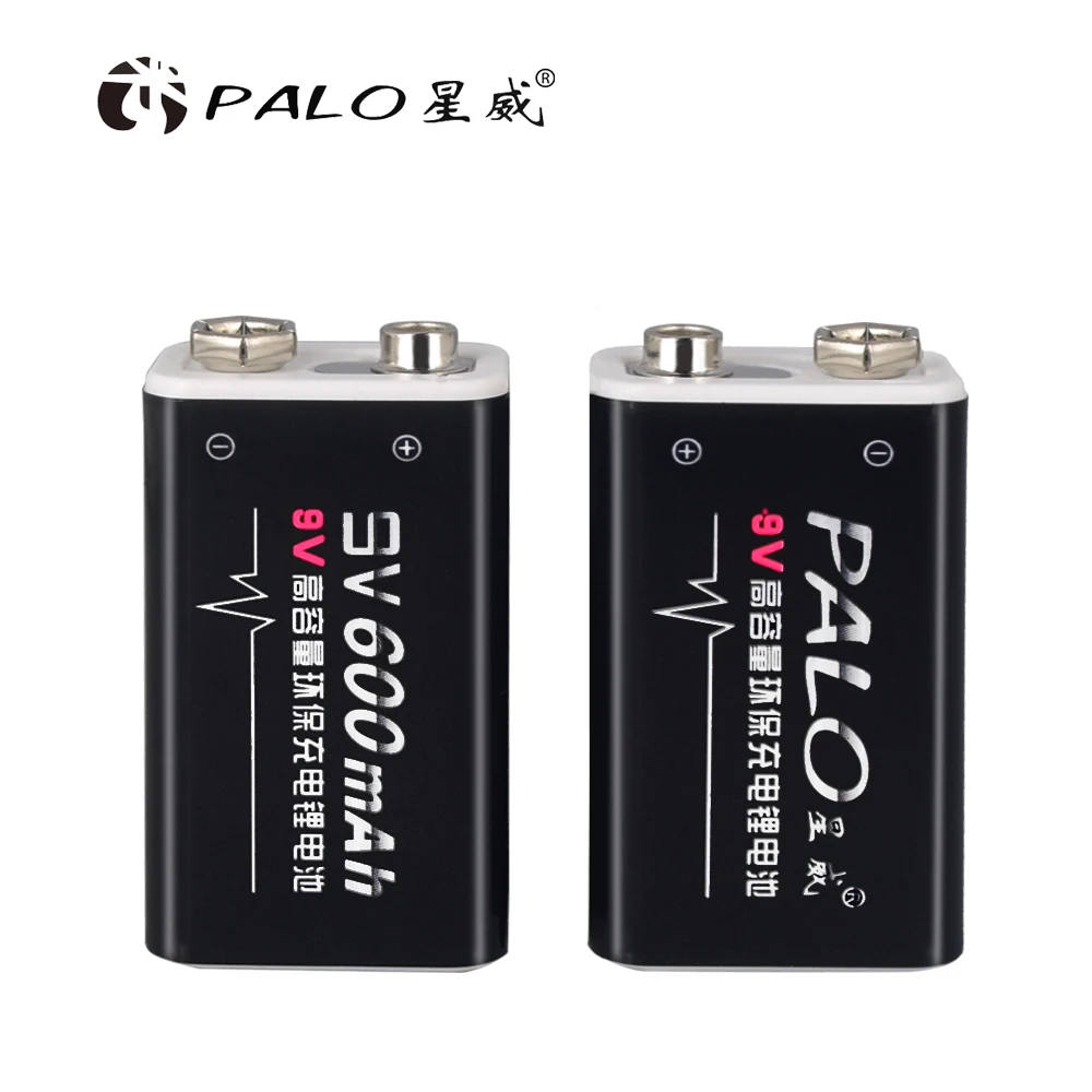 Новое перезаряжаемое зарядное устройство PALO 6F22 9 В для батарей AA AAA Ni MH Cd с 8 Литий
