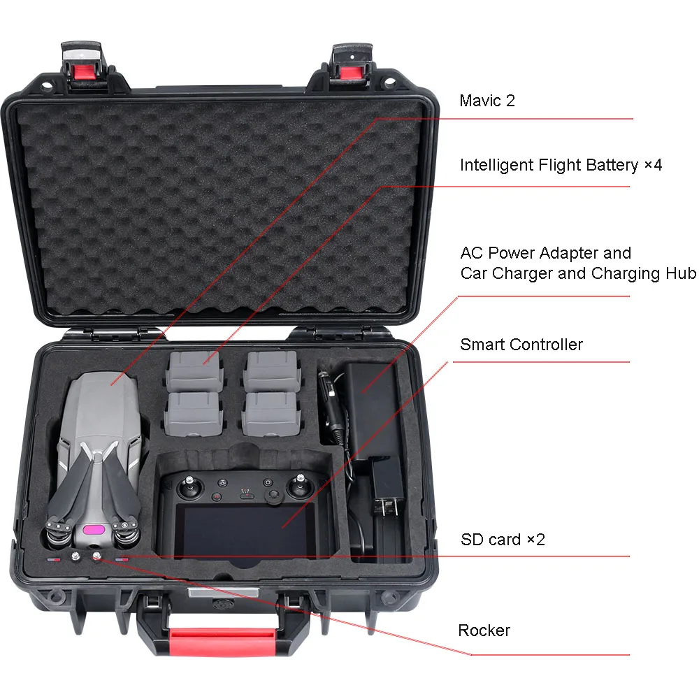 Чехол Smatree для DJI Mavic 2 Pro/DJI Zoom Fly More Combo Smart Controller|Сумки фото-/видеокамеры| |