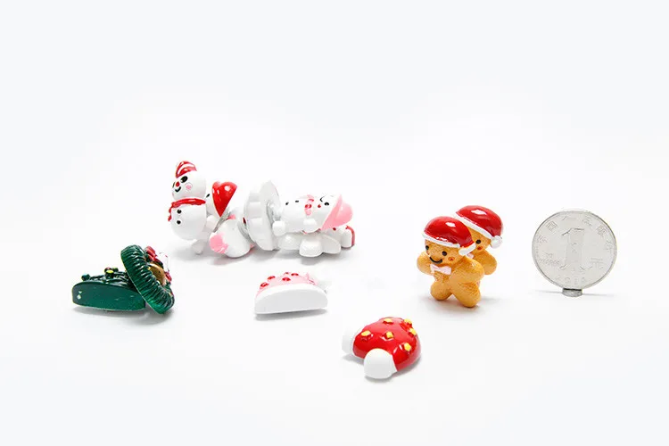 Горячая Распродажа 11 шт./лот Рождественская елка Снеговик 3D магниты на