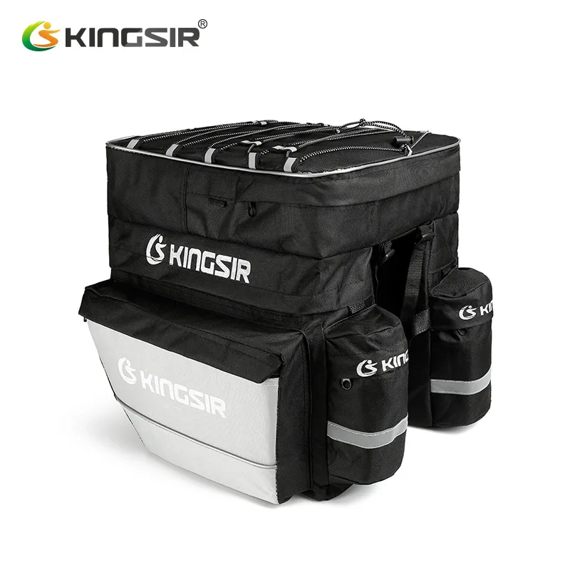 1 шт. вместительная сумка для велосипеда заднего багажника с прочными ремнями