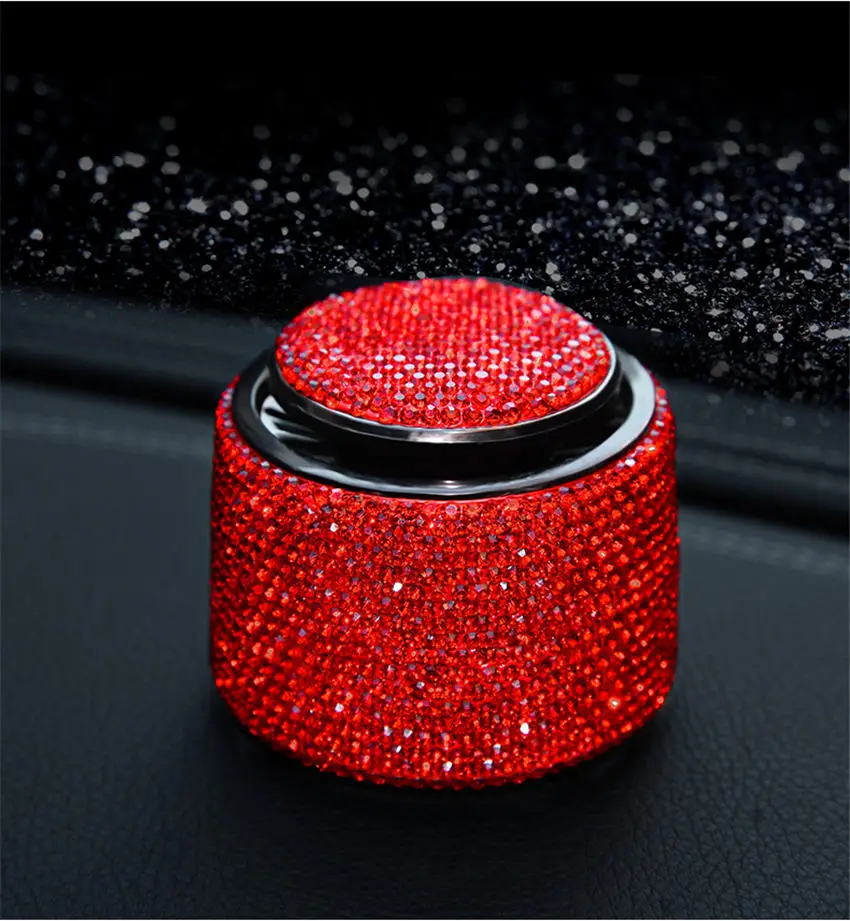 Car Air Freshener High Qaulity Rhinestone Car Fragrance Crystal Diamond Air Outlet Vent Fresh Car Great gift - Название цвета: Red