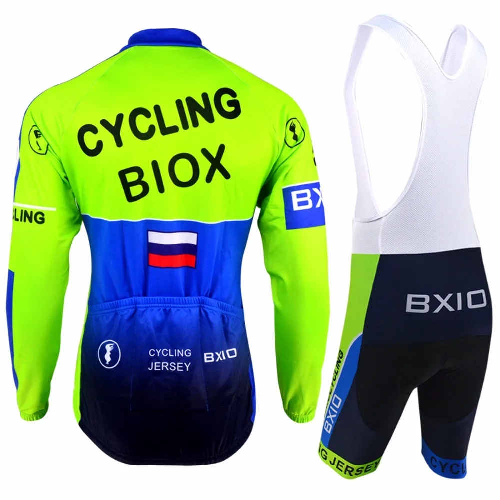 Бренд bxio с длинным рукавом велосипед Джерси Ropa Ciclismo Lycral Велоспорт наборы Bicicleta