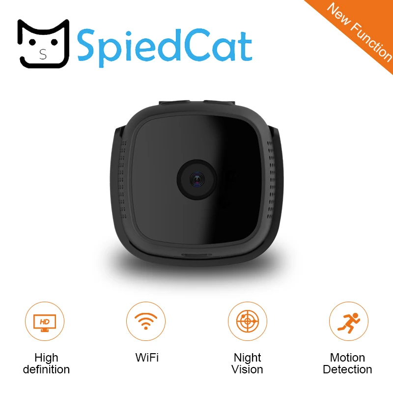 Умная Wifi мини Экшн камера 720P HD Обнаружение движения ночное видение IP