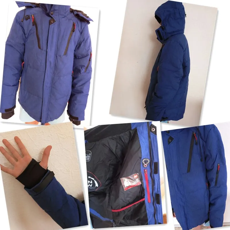 Мужская зимняя куртка утепленная парка с капюшоном и длинным рукавом на молнии