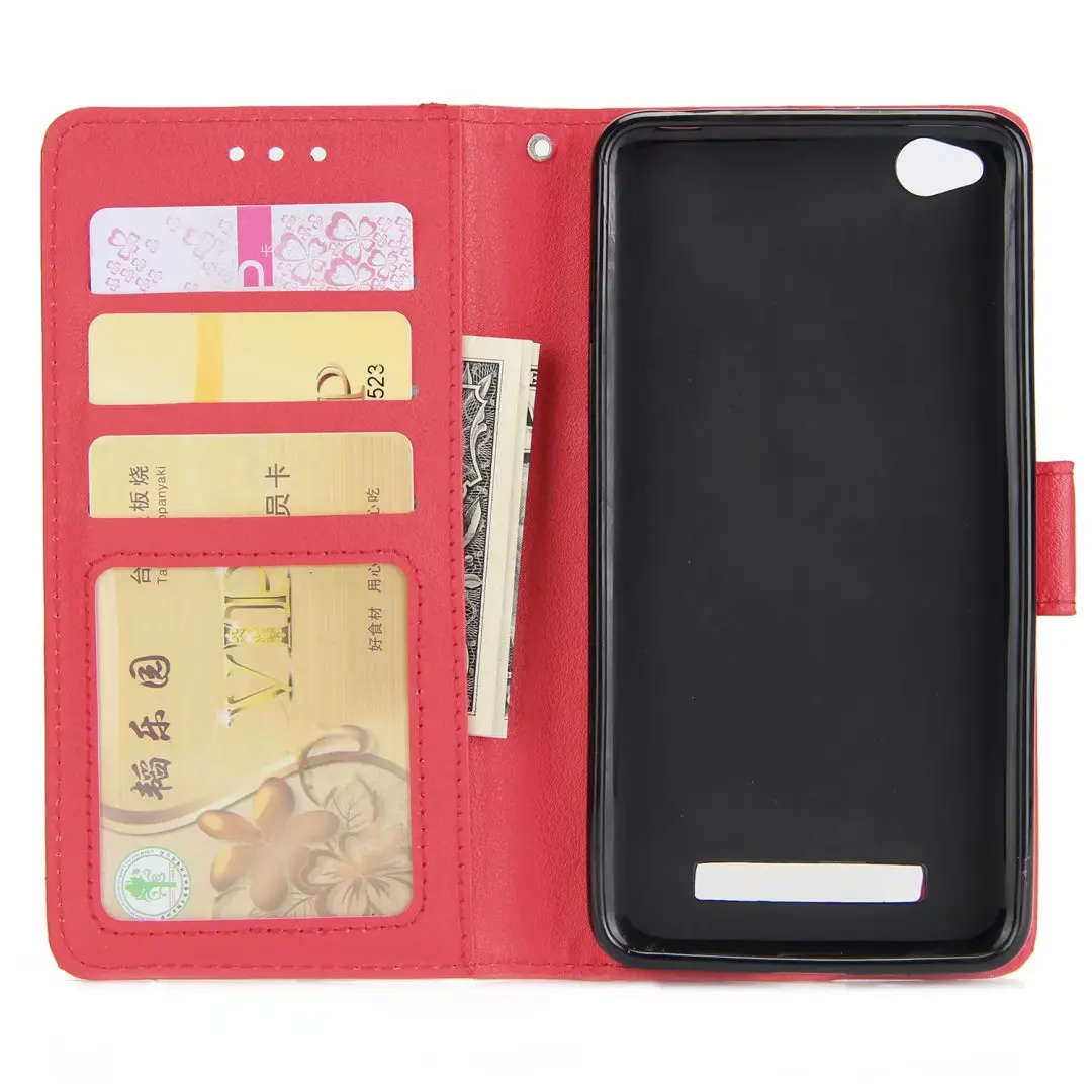 hot Leather Phone Case For Xiao Mi Redmi Note4 Note4X Wallet Stand Mobile Cover Xiaomi 4A 4X Cases | Мобильные телефоны и