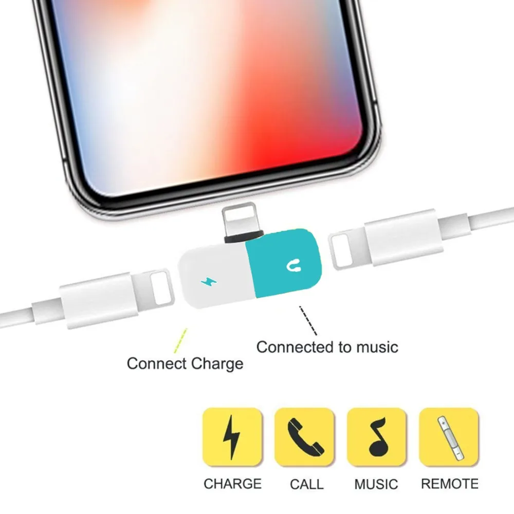Адаптер HAWEEL для iPhone X в форме капсулы мини портативный аудио и зарядный адаптер