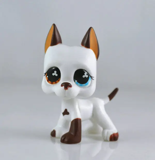 Littlest Pet DANE Blue Eye коричневая собака детская фигурка девушки игрушка свободная