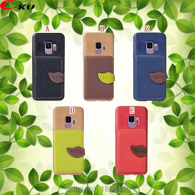 Мягкий кожаный чехол из ТПУ с отделением для карт C Ku IPhone X 6 6S Plus 8 7 7Plus Samsung Galaxy S9 S8