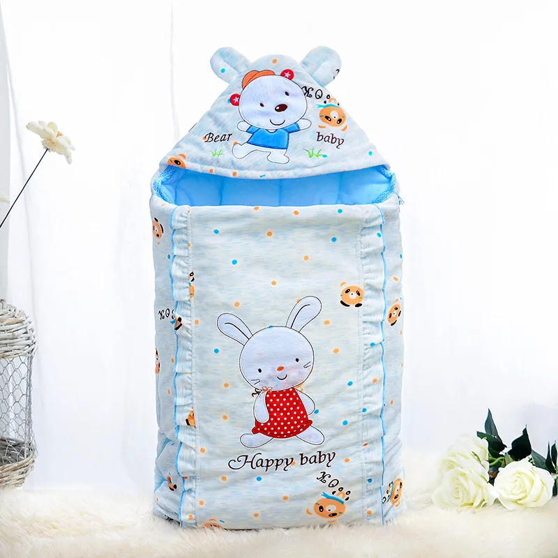 

75x 45cm Winter Baby Sleeping Bag Envelope for Newborns Cotton Sleep Sack Anti-kicking Sleeping Bag Baby For Stroller