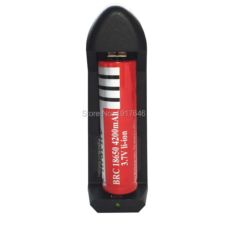 

1pcs 18650 Rechargeable Battery 3.7V 4200mAh Li-ion Battery + one wall charger 18650 Battery for Electronic equipmen Power bank
