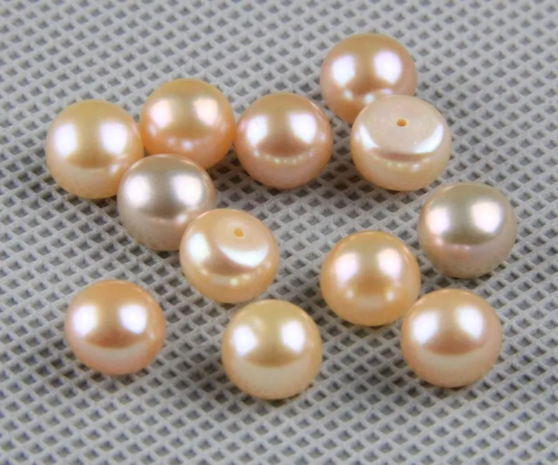 

Perfect Pearl Jewelry,5pairs,7-8mm Genuine Freshwater Pearl Loose Beads,Matched Pearl Pairs Offer,More Color For Choose