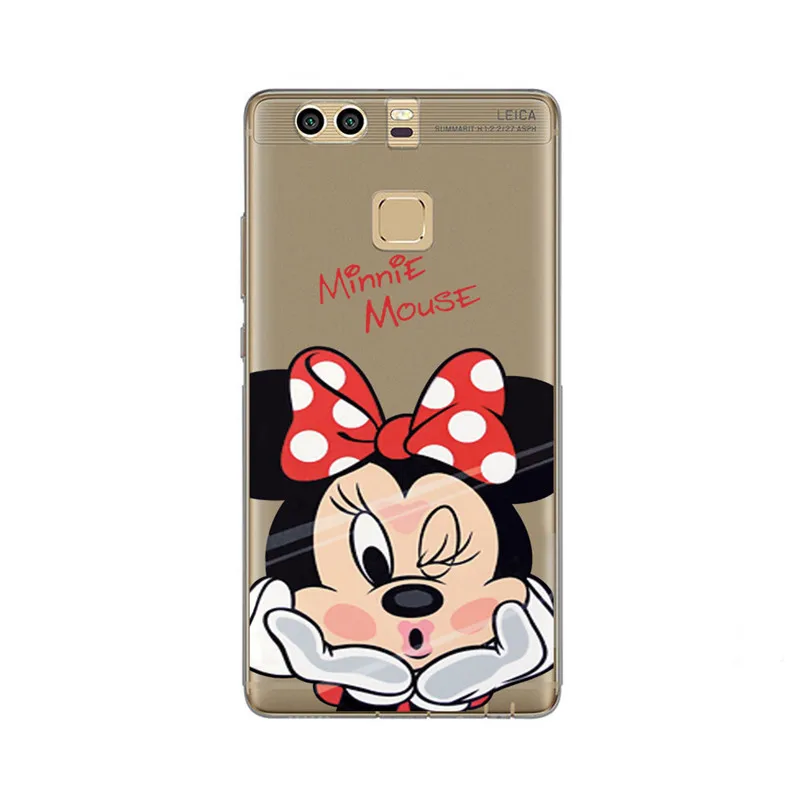Чехол для телефона Huawei P8 Lite 2017 P10 плюс Коврики 10 Y5 Honor 9 6c 6x8 Симпатичные Минни Дейзи