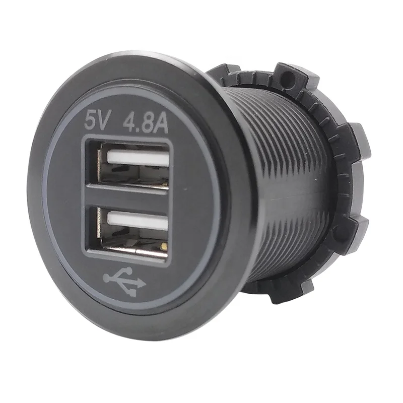 Новый 5 V 4.8A авто Прикуриватель разъем двойной USB зарядное устройство выход