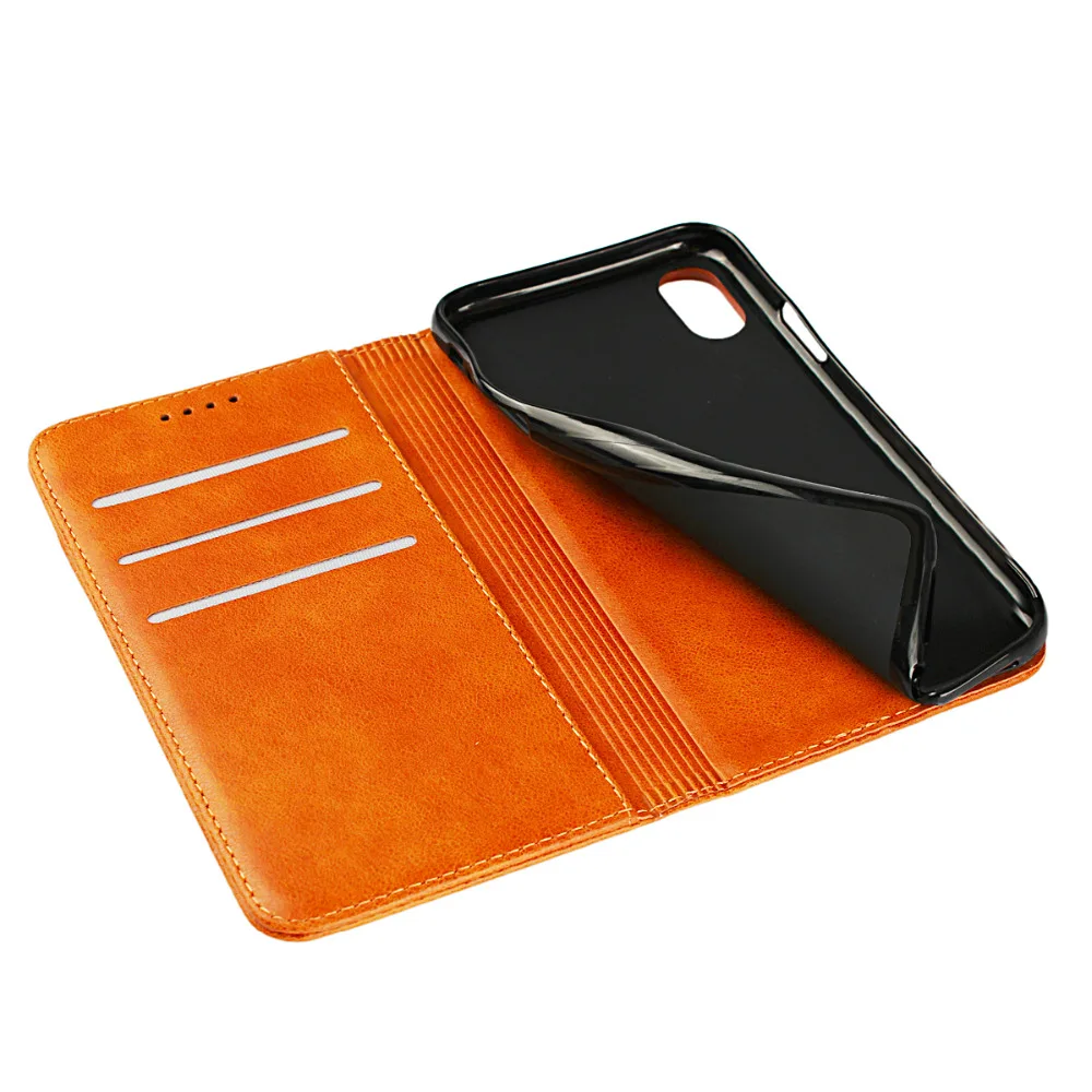 Роскошный чехол-книжка для Apple iPhone X XS XR MAX 6 6s 7 8 Plus Ультратонкий из искусственной