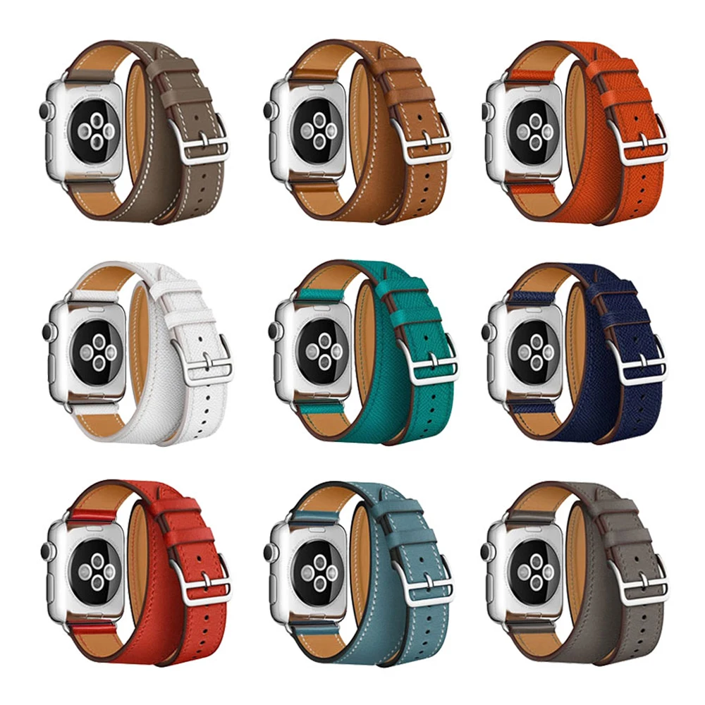 Ремешок кожаный для часов iWatch series 4/3/2/1 42/38 мм 44/40 мм|Ремешки часов| |