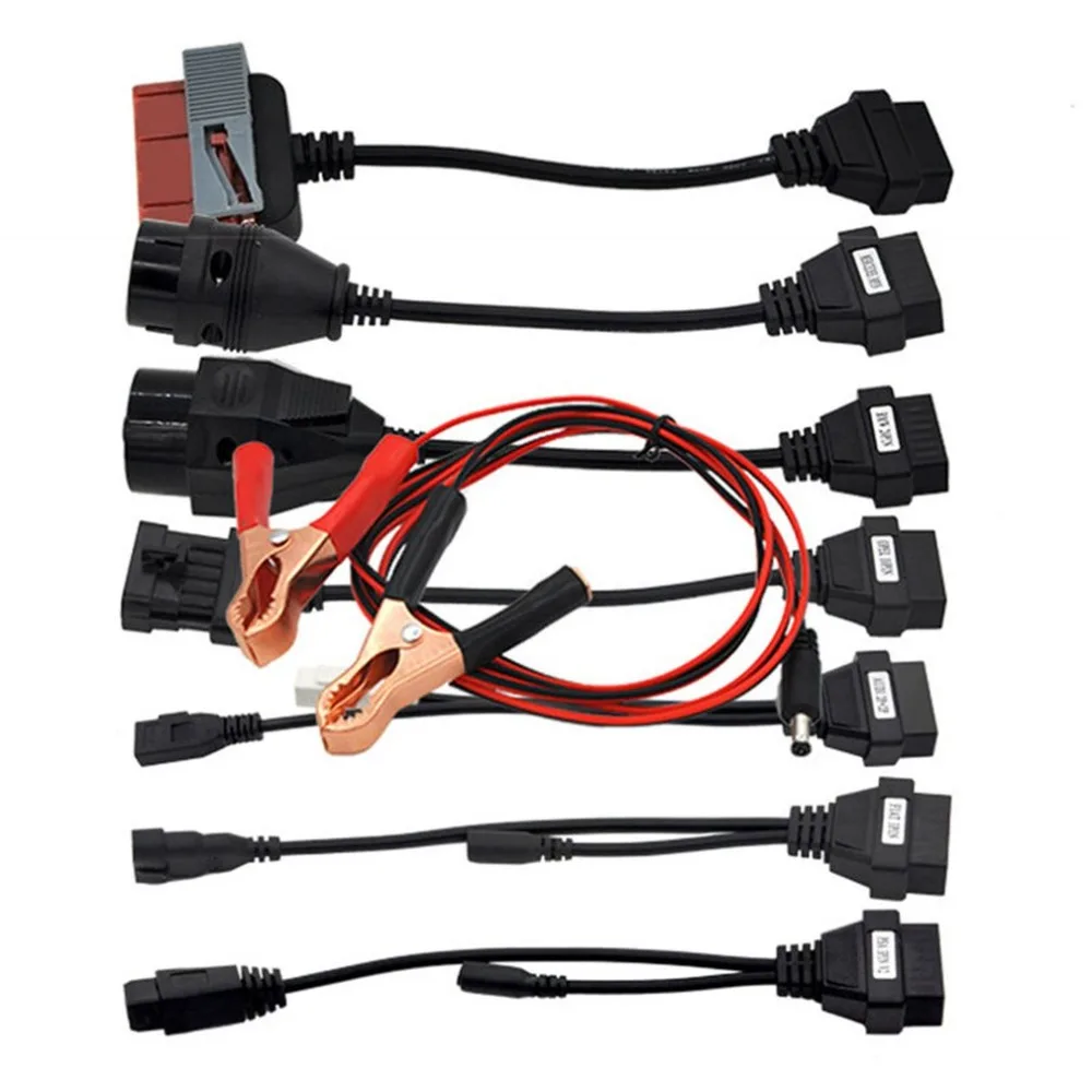 8 шт. OBD2 для Audi BENZ BMW OPEL FIAT ЭКЮ сканирования диагностический Кабели MultiECUScan разъем