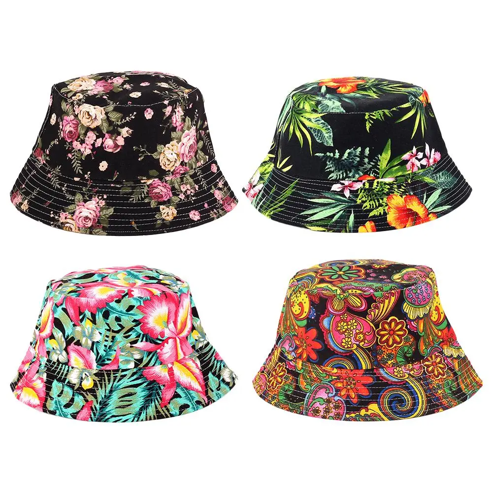 Мужские и женские шляпы в рыбацком стиле с принтом для пары Панама летняя осенняя