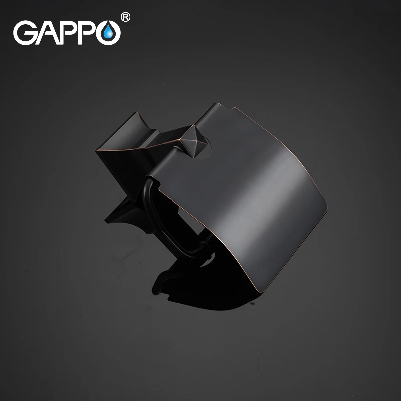 Держатель для рулона туалетной бумаги GAPPO латунная вешалка черный держатель