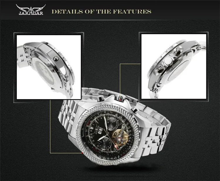 Reloj Hombre, модные часы, мужские часы, маховик, автоматические механические наручные часы, Подарочная коробка, рождественский подарок