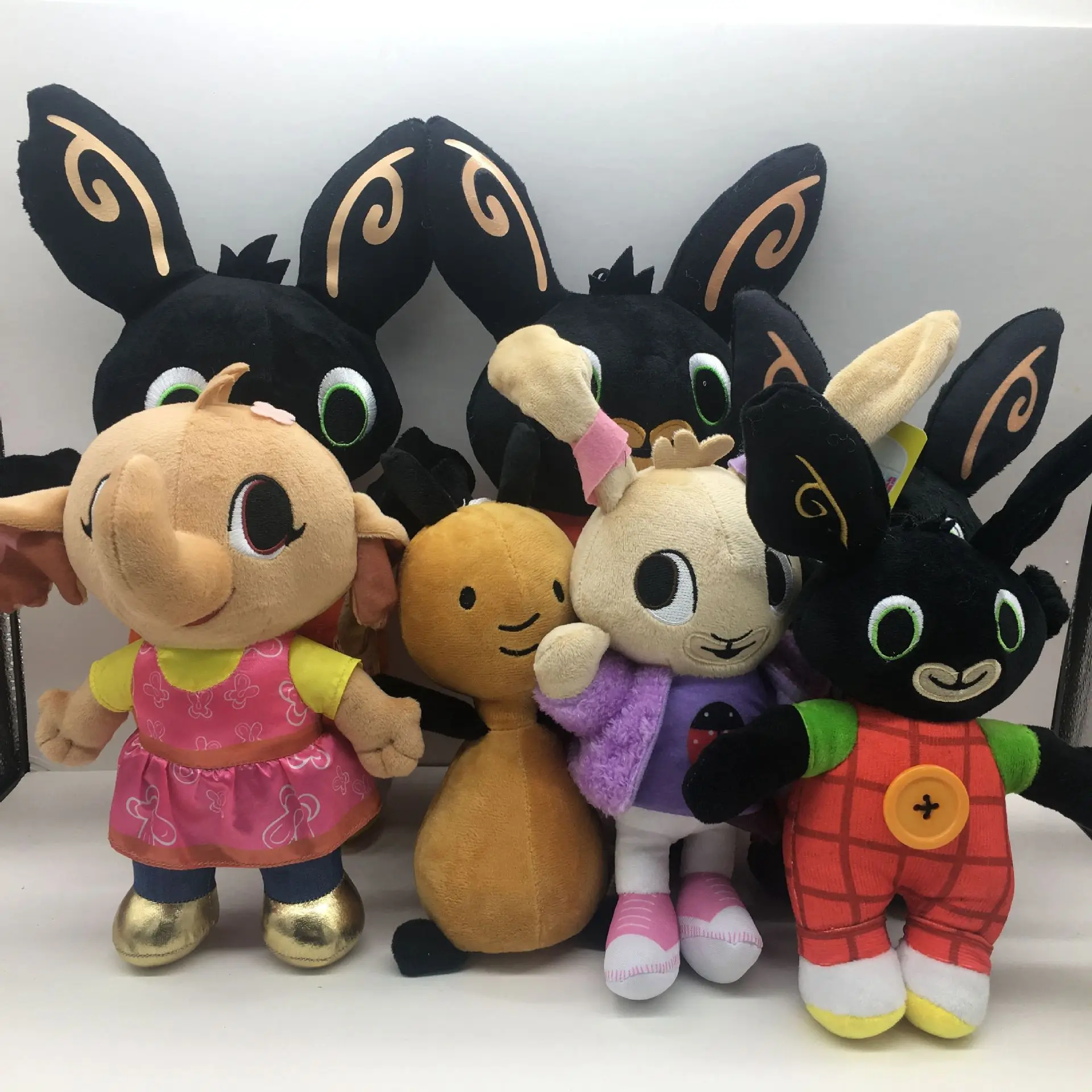 25-35 см мультфильм Bing Кролик плюшевая игрушка, Fnaf Bing друзья флоп Сула слон панда Медведь чучело животных плюшевые куклы для девочек