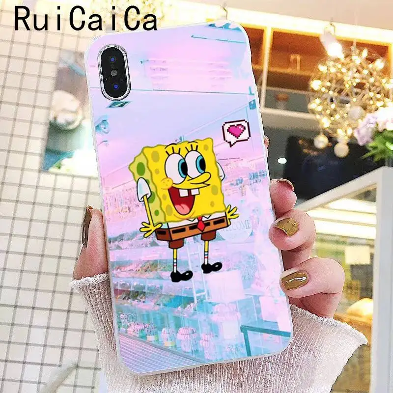 Ruicaica милый детский ТПУ чехол для телефона, чехол для iPhone 5 5Sx 6 7 7plus 8 8Plus X XS MAX XR Fundas Capa