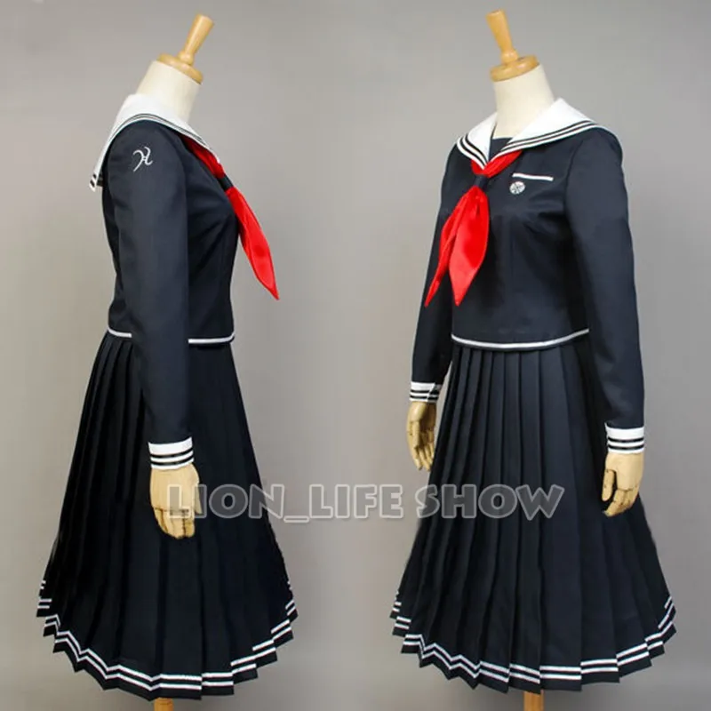 Danganronpa Dangan Ronpa 2 фукава Токо Косплей Костюм Школьная форма костюм|Костюмы аниме| |