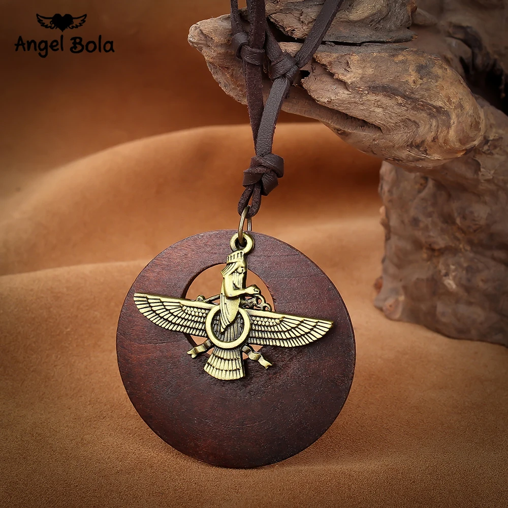 Дизайн 2019 новое модное ожерелье из древней бронзы с египетскими глазами орла