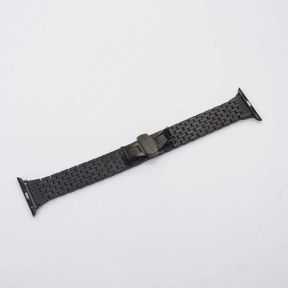 Нержавеющая сталь Алмазный кристалл для Apple Watch 5 4 3 2 1 42 38 мм металлический блестящий браслет iwatch 1 2 3 4